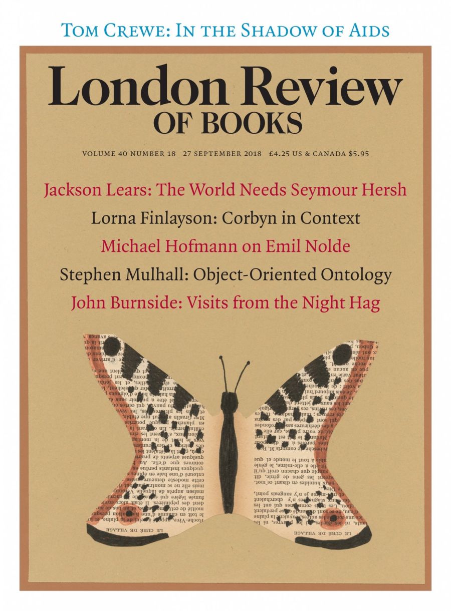 LRB cover 09/27/2018 butterfly collage.